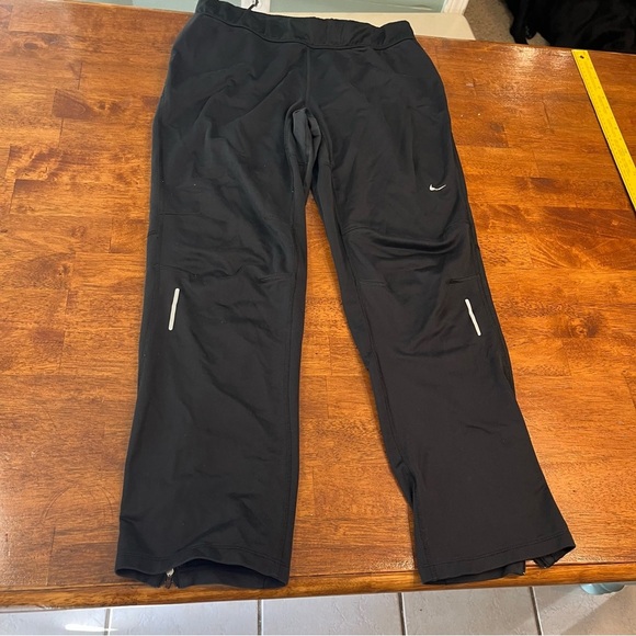 Women’s black casual athletic workout zipper bottom pants size medium - Picture 1 of 10